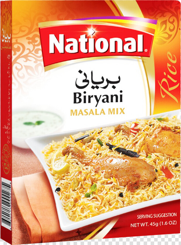 National Masala Biryani Mix 45 Gm   National Bombay Biryani Masala 70 Gm  HD Png DownloadTransparent PNG