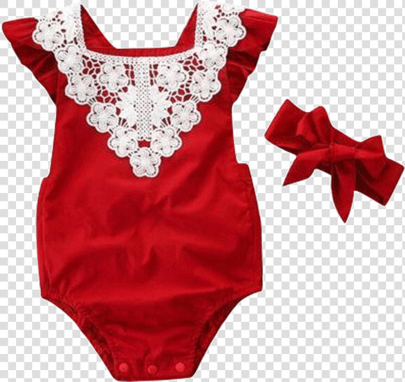 Petite Bello Playsuit 0 6 Months Christmas Red Lace   Yt Couple Baby Girl  39 s Two Pieces Sleeveless Backless  HD Png DownloadTransparent PNG