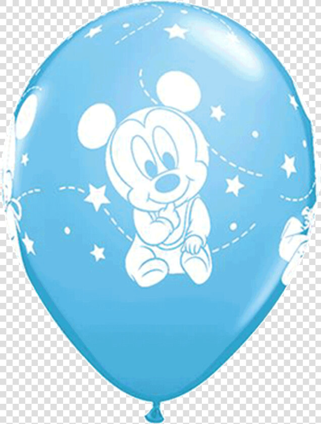 Mickey Mouse Baby Stars Pale Blue   Baby Mickey Mouse Ballon  HD Png DownloadTransparent PNG