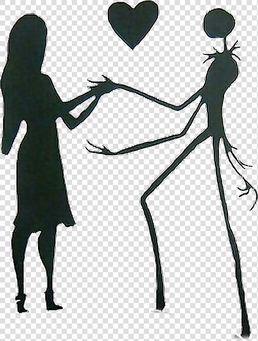  nightmare Before Christmas  jackandsally  shadowpeople  HD Png DownloadTransparent PNG