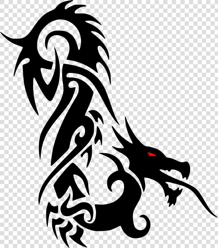 This Free Icons Png Design Of Red Eye Dragon Tattoo   Tribal Tattoo  Transparent PngTransparent PNG