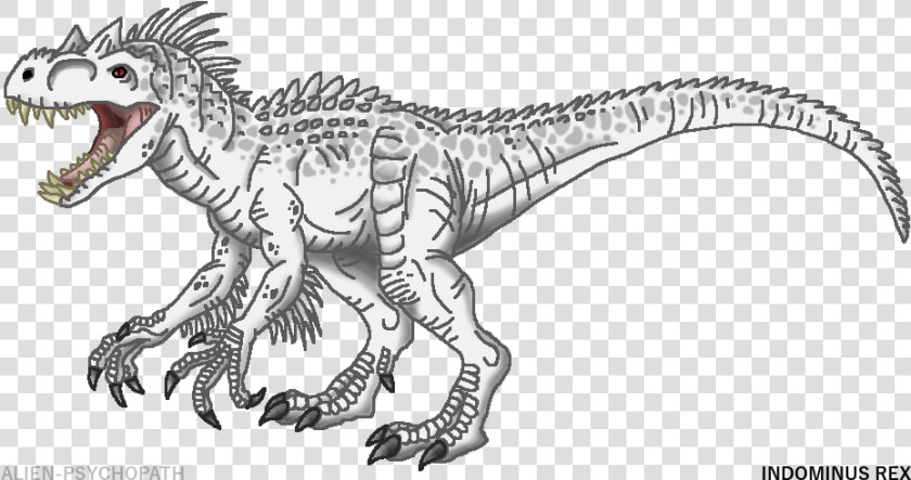 Jurassic World Indominus Rex Coloring Pages   Png Download  Transparent PngTransparent PNG