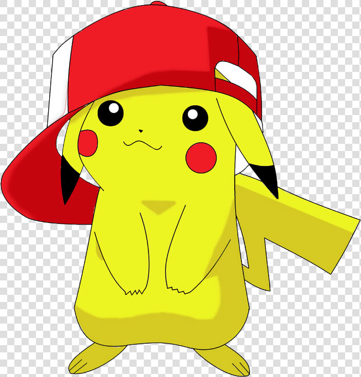  pokemon  ashhat  pikachu  ash  hat  freetoedit   Pikachu With Red Hat  HD Png DownloadTransparent PNG