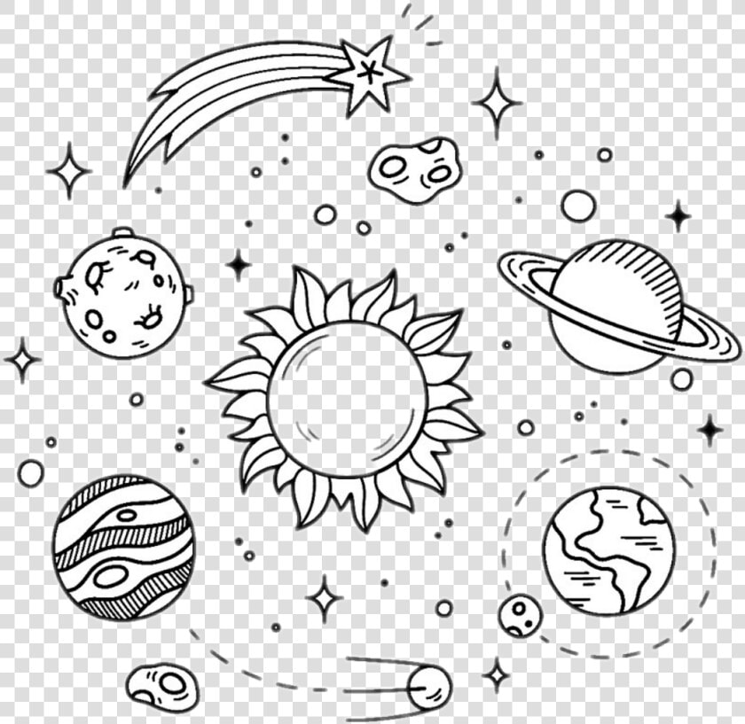 Galaxy Clipart Galaxy Tumblr   Рисунки Для Срисовки Космос  HD Png DownloadTransparent PNG