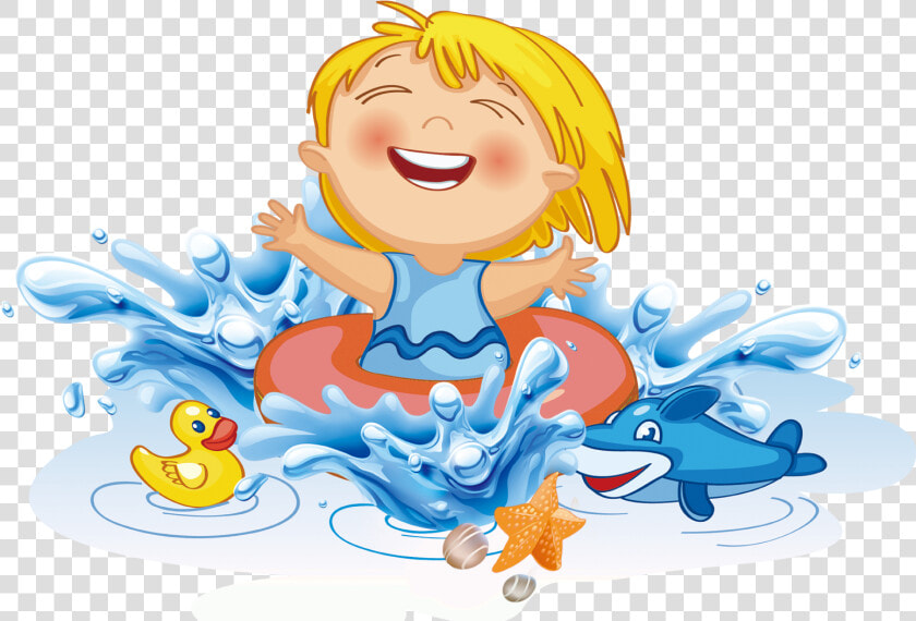 Swimming Transprent Png Free   Png Cartoon Swimming Kids  Transparent PngTransparent PNG