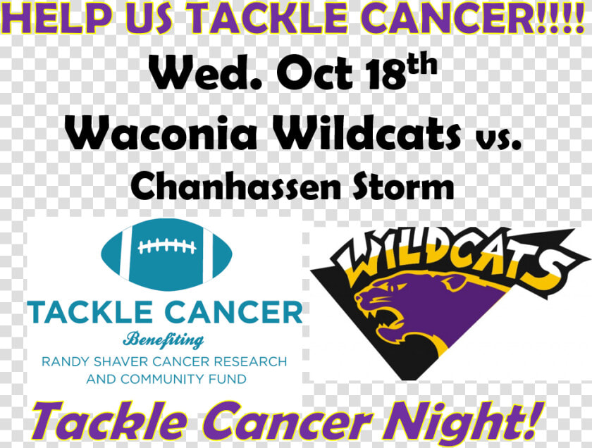 Wildcats Tackle Cancer   Waconia Wildcats  HD Png DownloadTransparent PNG