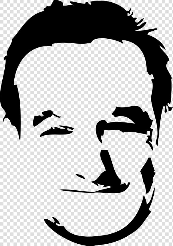 Robin Williams Drawing Outline   Robin Williams Silhouette Print  HD Png DownloadTransparent PNG