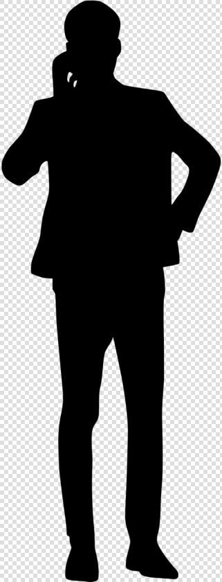 Silhouette Business Man Speaking Free Photo   Man On Phone Silhouette Png  Transparent PngTransparent PNG