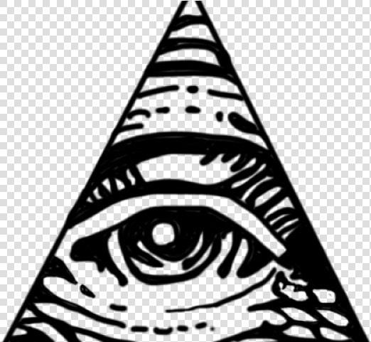 Illuminati Triangle Cliparts   All Seeing Eye Tattoo Simple  HD Png DownloadTransparent PNG