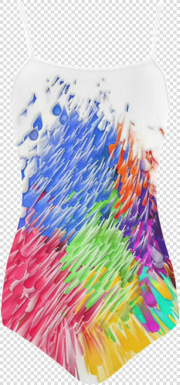 Paint Splashes By Artdream Strap Swimsuit   Active Tank  HD Png DownloadTransparent PNG