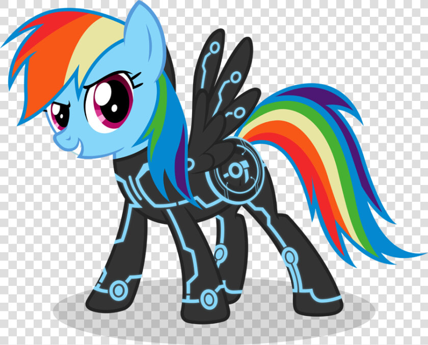 Mlp Tron Rainbow Dash Deviantart  HD Png DownloadTransparent PNG