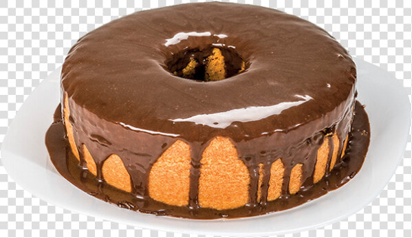 Bolo De Cenoura Com Cobertura De Chocolate   Ciambella  HD Png DownloadTransparent PNG