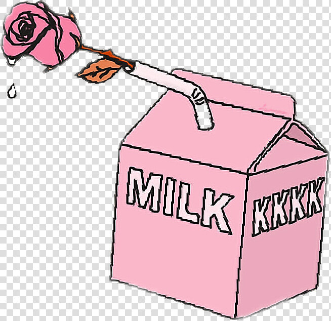 Milk Rose Cigarette Pinkfreetoedit   Cigarette With Rose Aesthetic  HD Png DownloadTransparent PNG