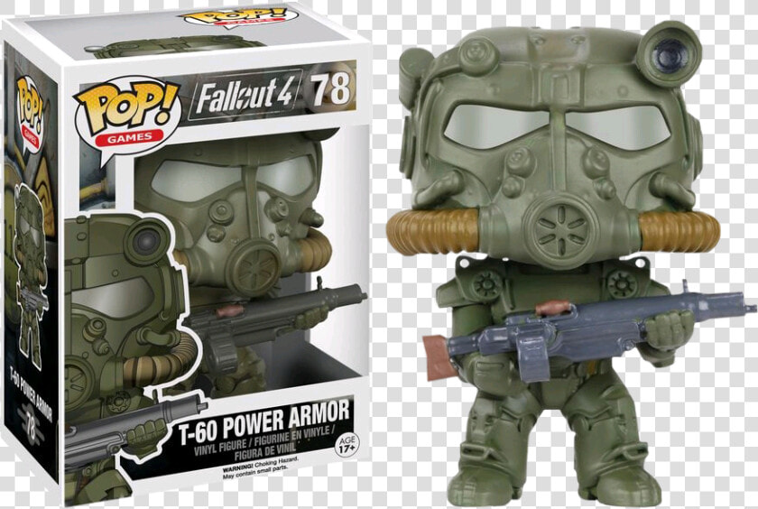 Army Green T 60 Power Armor Pop Vinyl Figure   Fallout 4 Funko Pop  HD Png DownloadTransparent PNG