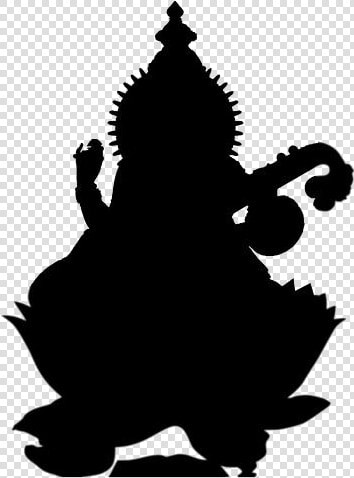 Saraswati Devi Png Transparent Images   Goddess Saraswati Silhouette  Png DownloadTransparent PNG