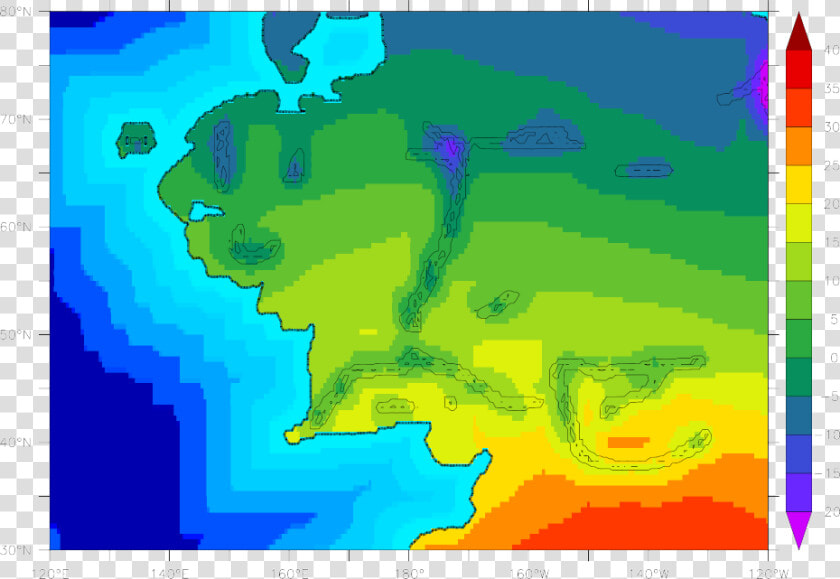 Annual Avg Temperature Contour Model Middle Earth  HD Png DownloadTransparent PNG