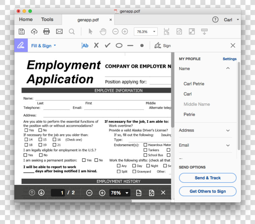 Box   Simple Word Employment Application Template  HD Png DownloadTransparent PNG