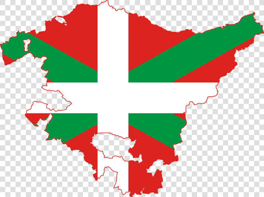 Basque Country Flag Map  HD Png DownloadTransparent PNG