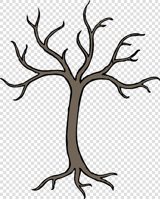 Dead  Black  Simple  Apple  Fall  Fruit  Outline   Tree With No Leaves Drawing  HD Png DownloadTransparent PNG