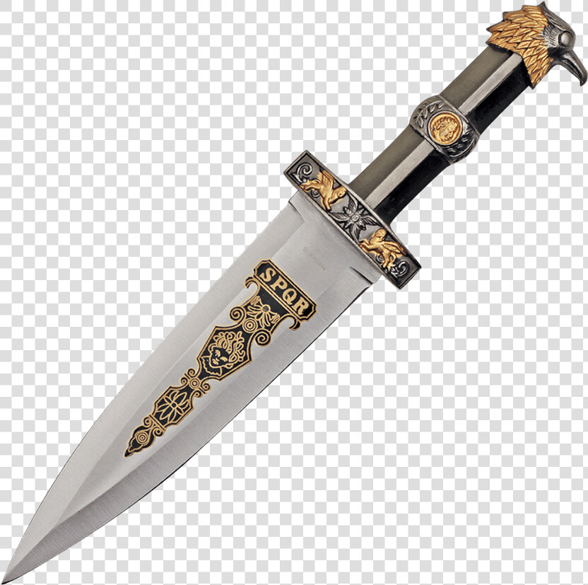 Brass Finish Roman Eagle Dagger   Roman Knife  HD Png DownloadTransparent PNG