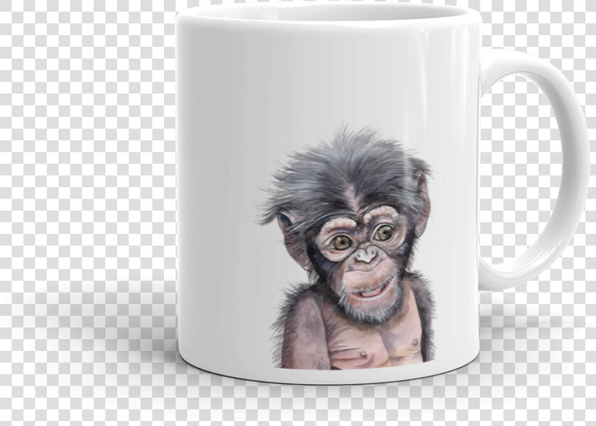 Chimp Final Mockup Handle On Right 11oz  HD Png DownloadTransparent PNG