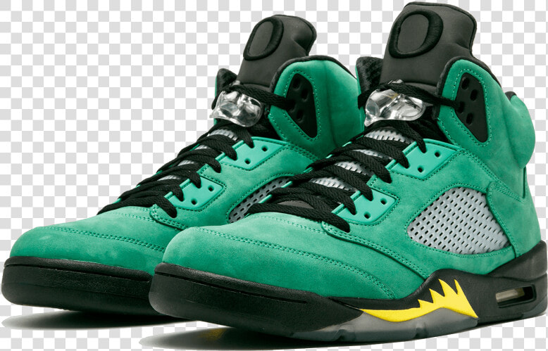 Air Jordan 5 Oregon Ducks  HD Png DownloadTransparent PNG