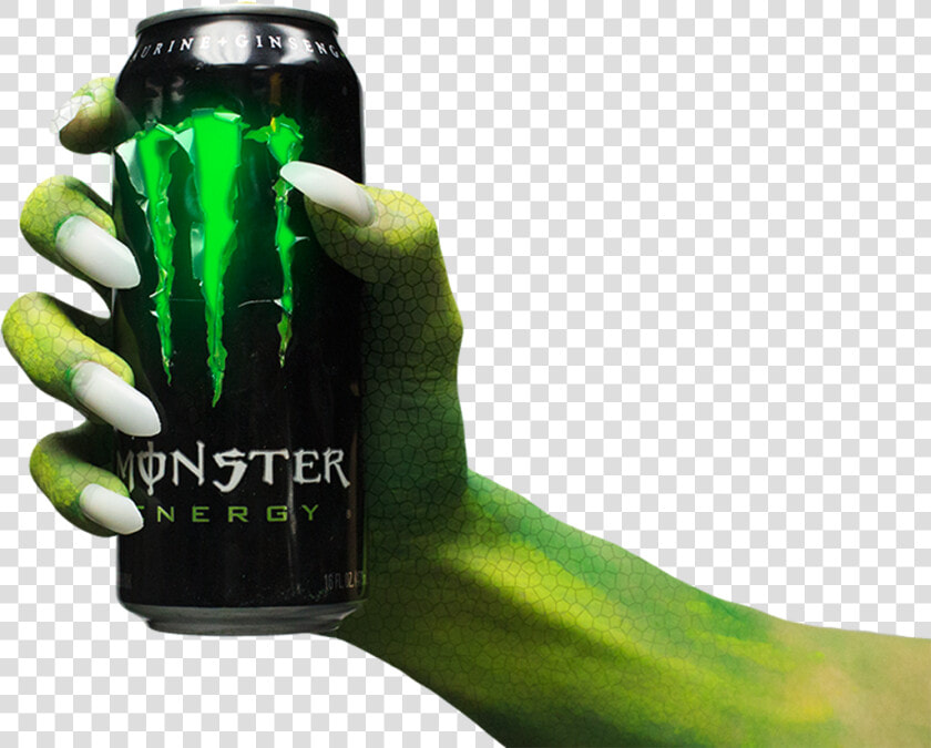 Image Of Monster Arm Holding A Can Of Monster Energy  HD Png DownloadTransparent PNG