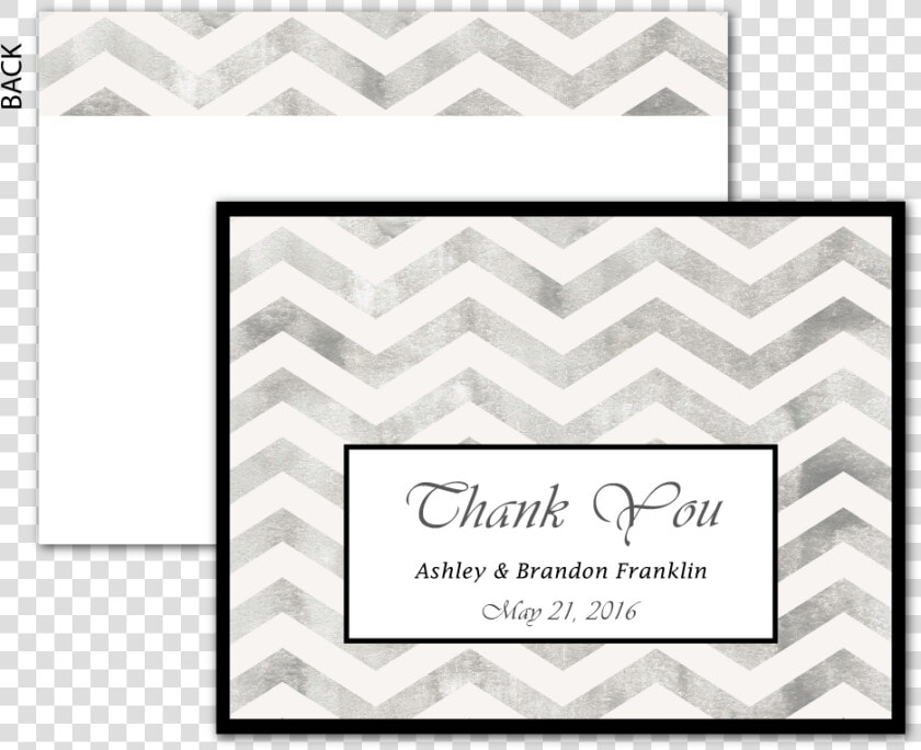 Chevron Thank You Card Flat Motif    Paper  HD Png DownloadTransparent PNG