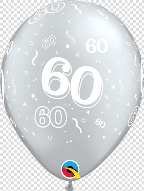 Transparent 1 Añito Cumpleaños Png   60th Birthday Balloons Silver  Png DownloadTransparent PNG