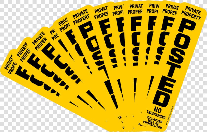 T Post No Trespassing Signs  HD Png DownloadTransparent PNG