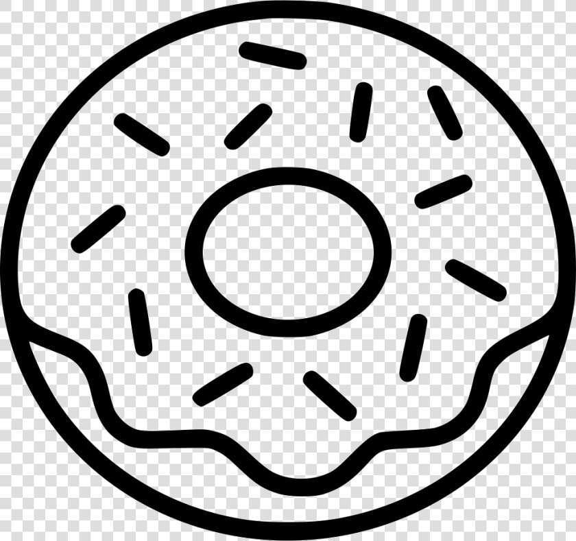 Donut   Donut Black And White Clipart  HD Png DownloadTransparent PNG