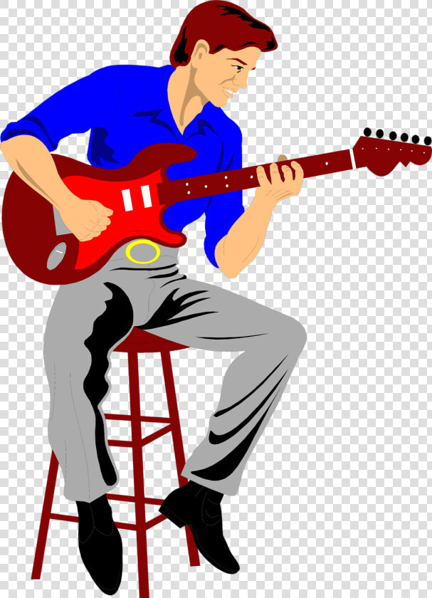 Girl Playing Guitar Clipart   Person Playing Guitar Clipart  HD Png DownloadTransparent PNG