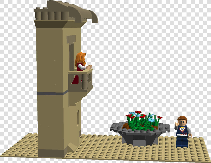 Juliet Drawing Balcony   Romeo And Juliet Balcony Scene Lego  HD Png DownloadTransparent PNG