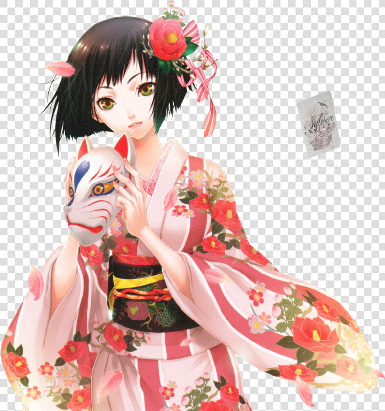 Thumb Image   Anime Kimono Girls Png  Transparent PngTransparent PNG