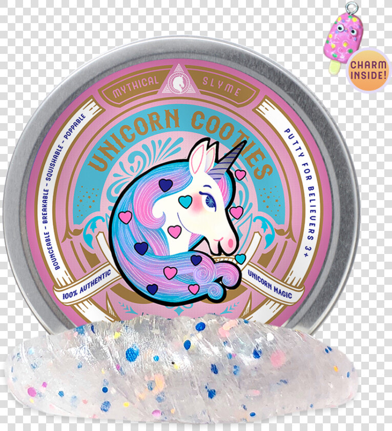 Unicorn Cooties  Barf  Tears  Kiss  Horn And Sweat   Unicorn Putty Slime  HD Png DownloadTransparent PNG