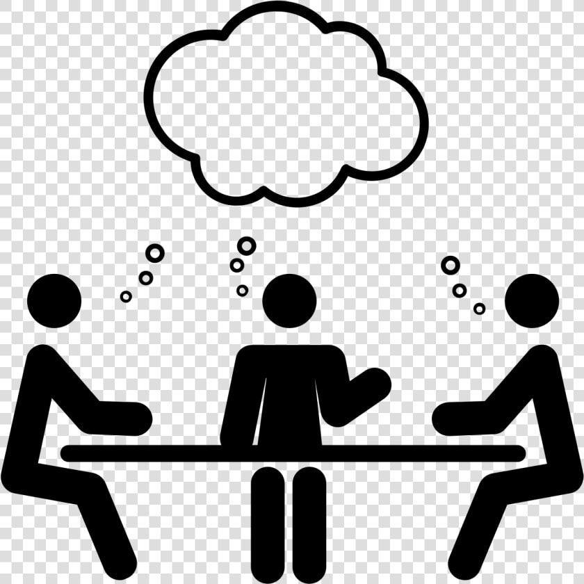 Icon Download Meeting Png   Collaboration Clipart Black And White  Transparent PngTransparent PNG