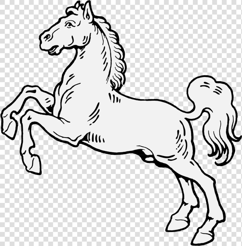 Horse Rearing Up Coloring Page  HD Png DownloadTransparent PNG