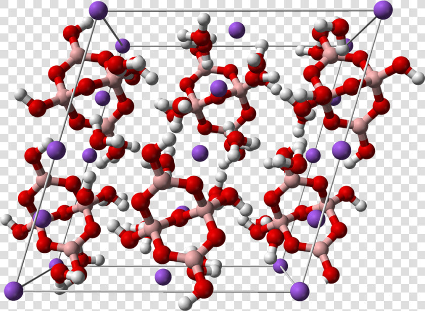 Borax Unit Cell 3d Balls   Molecular Structure Of Borax Crystal  HD Png DownloadTransparent PNG