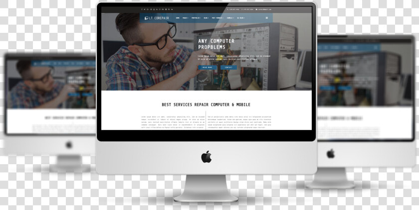 Lt Corepair Free Responsive Joomla Template Mockup   Website Design Responsive Mockup  HD Png DownloadTransparent PNG