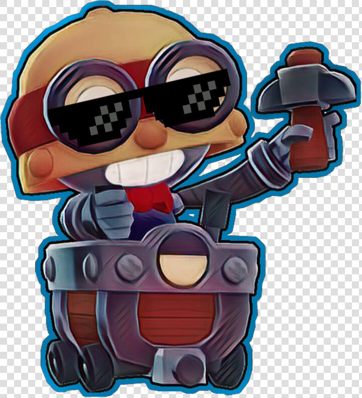  glasses Carl Thug Life   Brawl Stars Carl Character  HD Png DownloadTransparent PNG