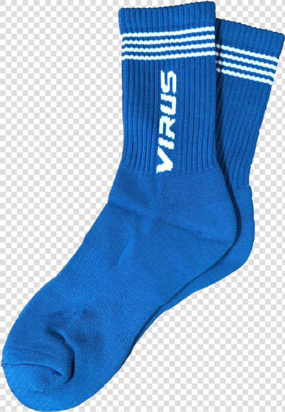 Virus Socks   Blue White   Sock   Sock  HD Png DownloadTransparent PNG