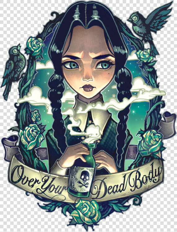 Over Your Dead Body   Tim Shumate Wednesday Addams  HD Png DownloadTransparent PNG