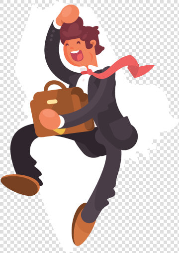 A Jumping Businessman In Front Of An Outline Of Maine   Business  HD Png DownloadTransparent PNG