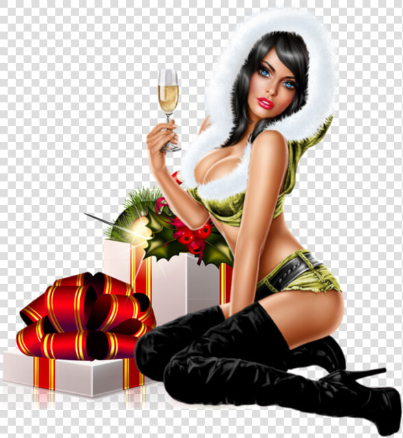 Transparent Hot Girls Png   Season  39 s Greetings And Best Wishes For A Happy New  Png DownloadTransparent PNG