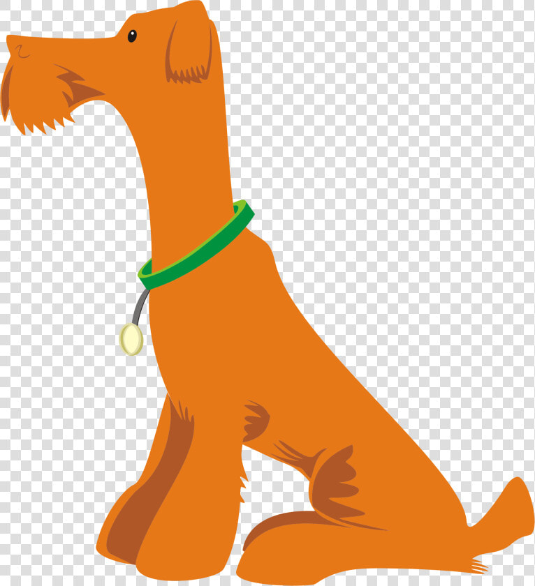 Orange Dog Sitting   Dog Sitting Clipart Png  Transparent PngTransparent PNG