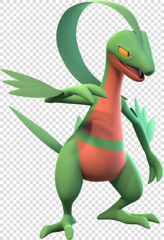 It S A Pretty Minor Change  But The Eyes Were Bothering   Grovyle Pokemon 3d Png  Transparent PngTransparent PNG