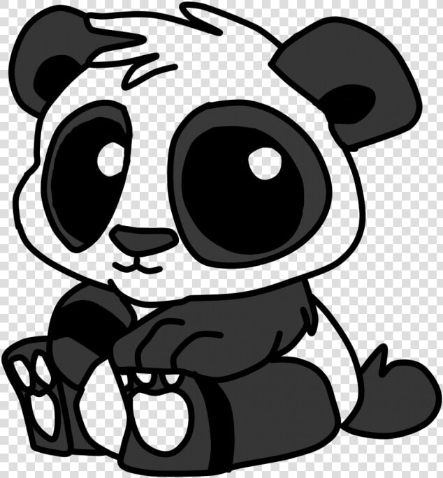 Transparent Panda Head Png   Cartoon Cute Panda Drawing  Png DownloadTransparent PNG