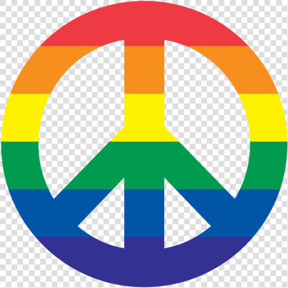 Rainbow Peace Sign 2 Inch Magnet   Peace Sign  HD Png DownloadTransparent PNG