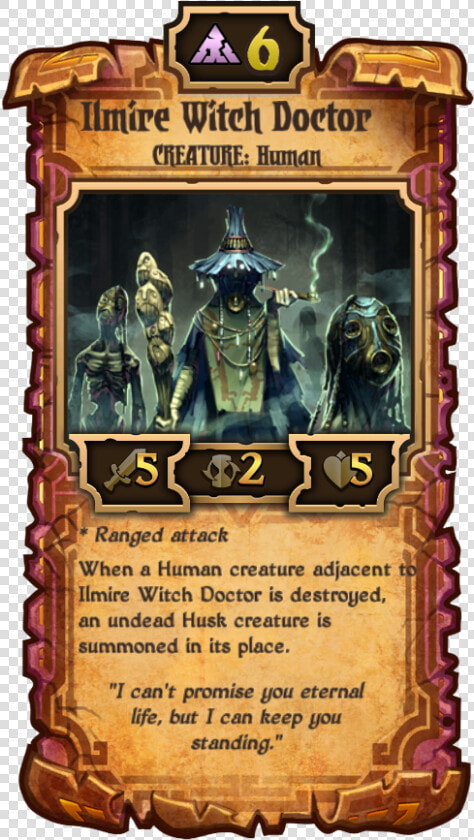 Ilmire Witch Doctor   Callers Bane Card List  HD Png DownloadTransparent PNG