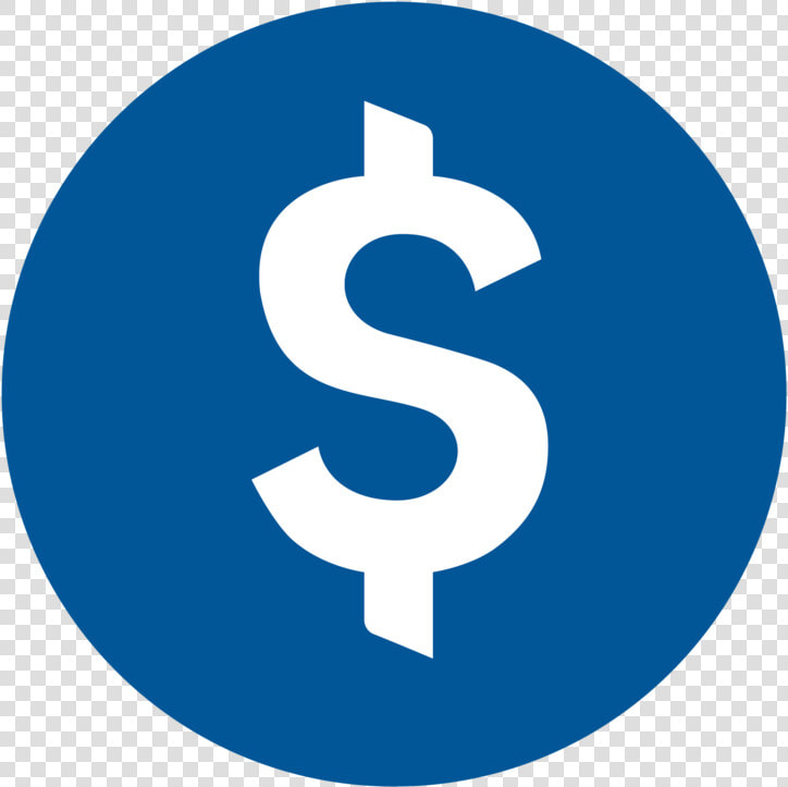 Dollar Sign Icon Blue Png For Kids   Linked In Icon Circle  Transparent PngTransparent PNG